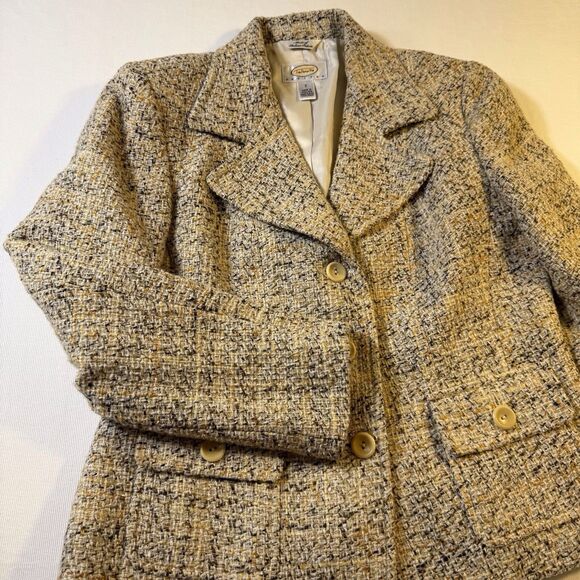 Vintage Talbots Tweed Blazer Jacket Sz 2 Single Breast Old Money Preppy Classic - Picture 10 of 14